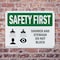 Signmission Shower And Eyewash Do Not Block With Symbol, 14 in W x Rectangle, Plastic OS-2PACK-SF-P-1014-L-10976 - alternate 6